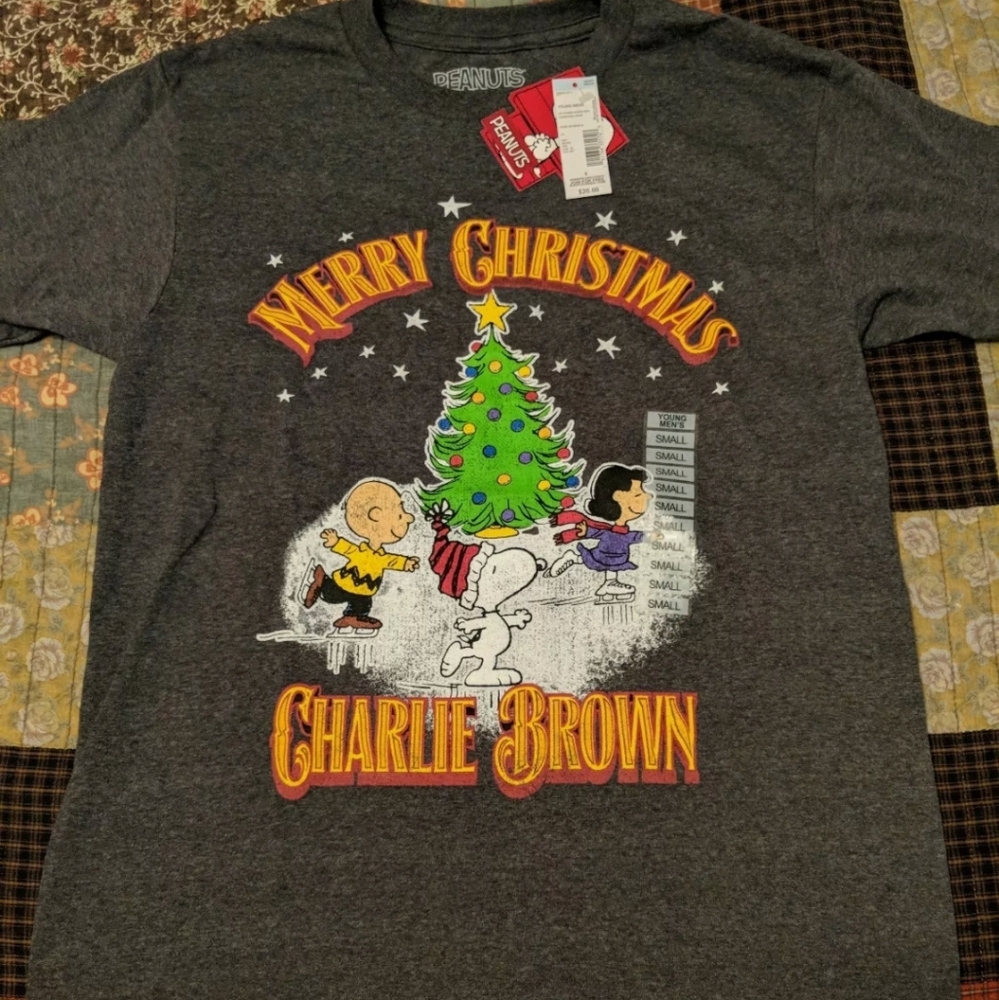 SNOOPY PEANUTS CHARLIE BROWN LUCY T-SHIRT CHRISTMA